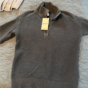 Pact Luxe Knit Henley Sweater NWT